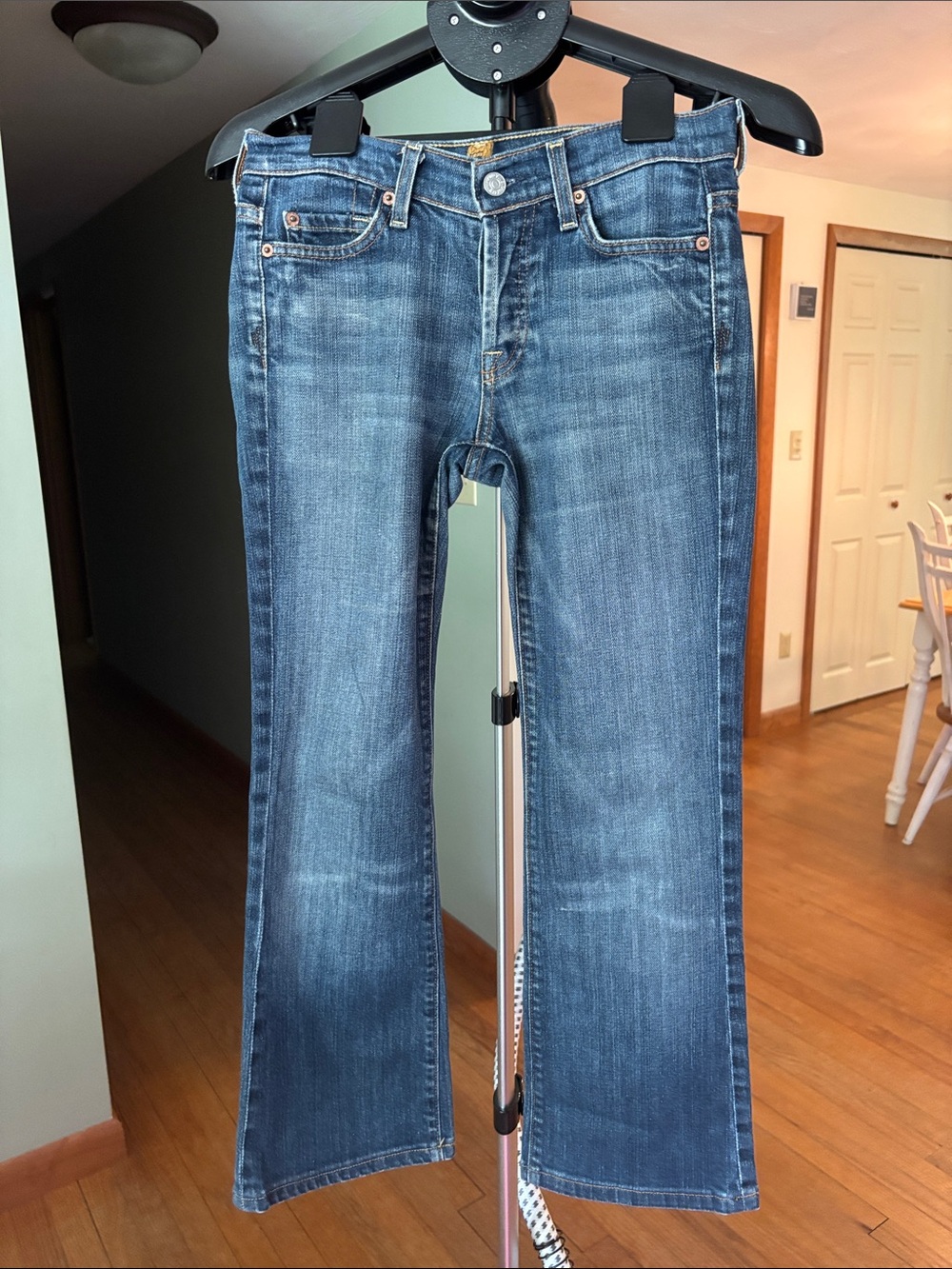 7 For All Mankind Blue Flare Jeans